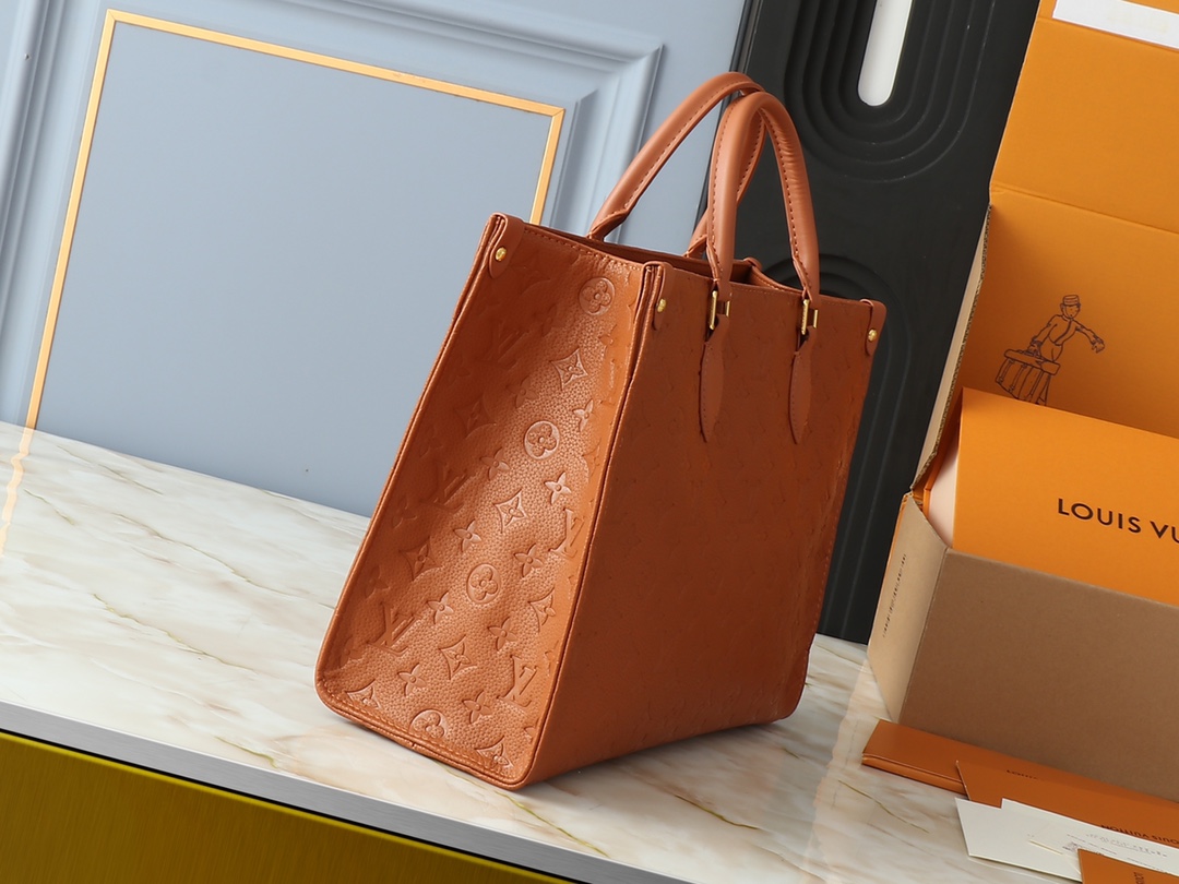 Bagsaaa L0vis Vvtt0n M12775 OnTheGo MM Cognac Brown - 35 x 27 x 14 cm