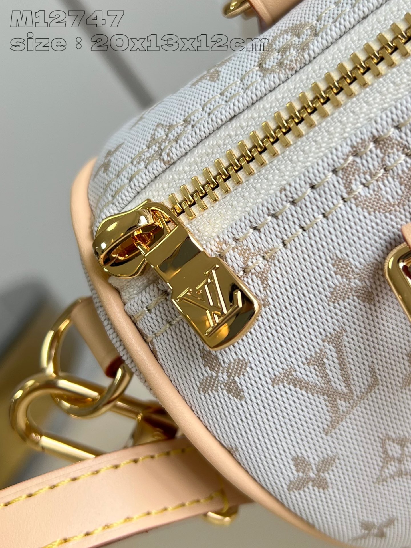 Bagsaaa L0vis Vvtt0n M12747 Speedy Bandoulière 20 Cream - 20.5 x 13.5 x 12 cm