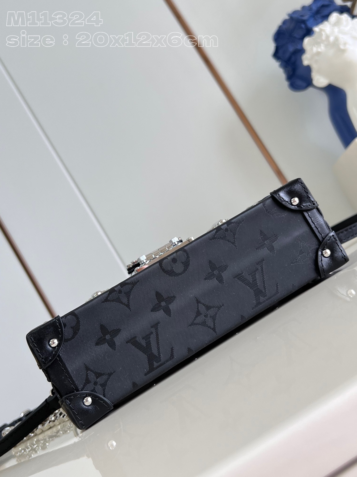 Bagsaaa L0vis Vvtt0n M11324 Petite Malle Black - 20 x 12.5 x 6 cm