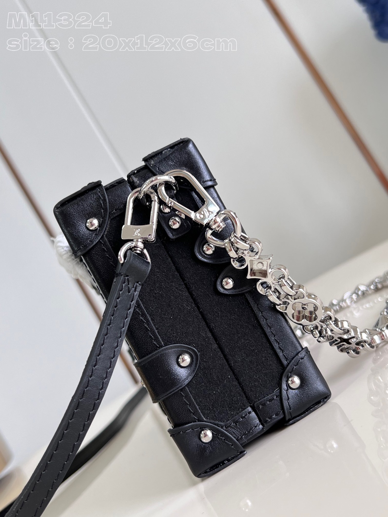 Bagsaaa L0vis Vvtt0n M11324 Petite Malle Black - 20 x 12.5 x 6 cm
