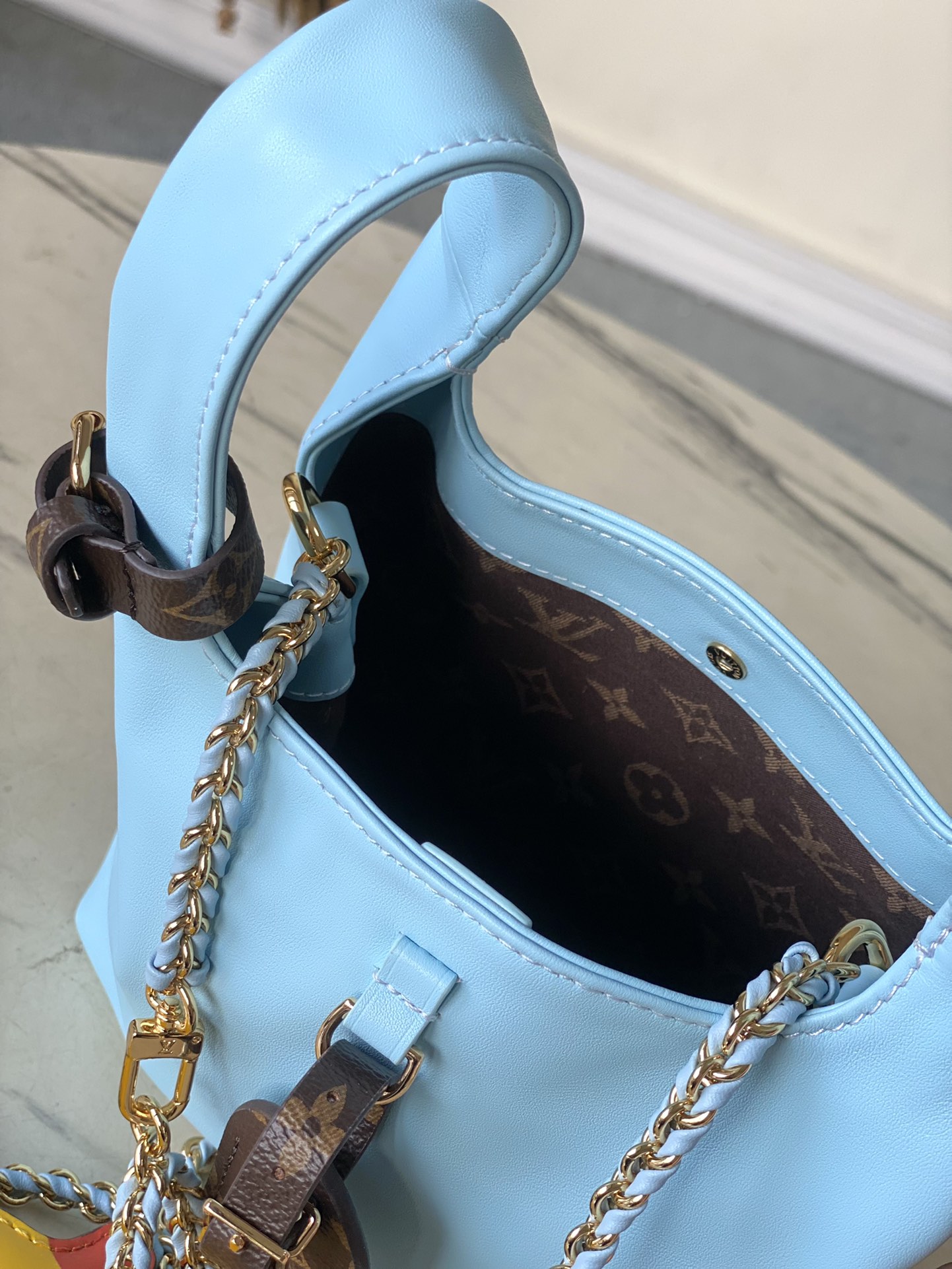 Bagsaaa L0vis Vvtt0n M11387 Atlantis BB Baby Blue - 17 x 17 x 7 cm