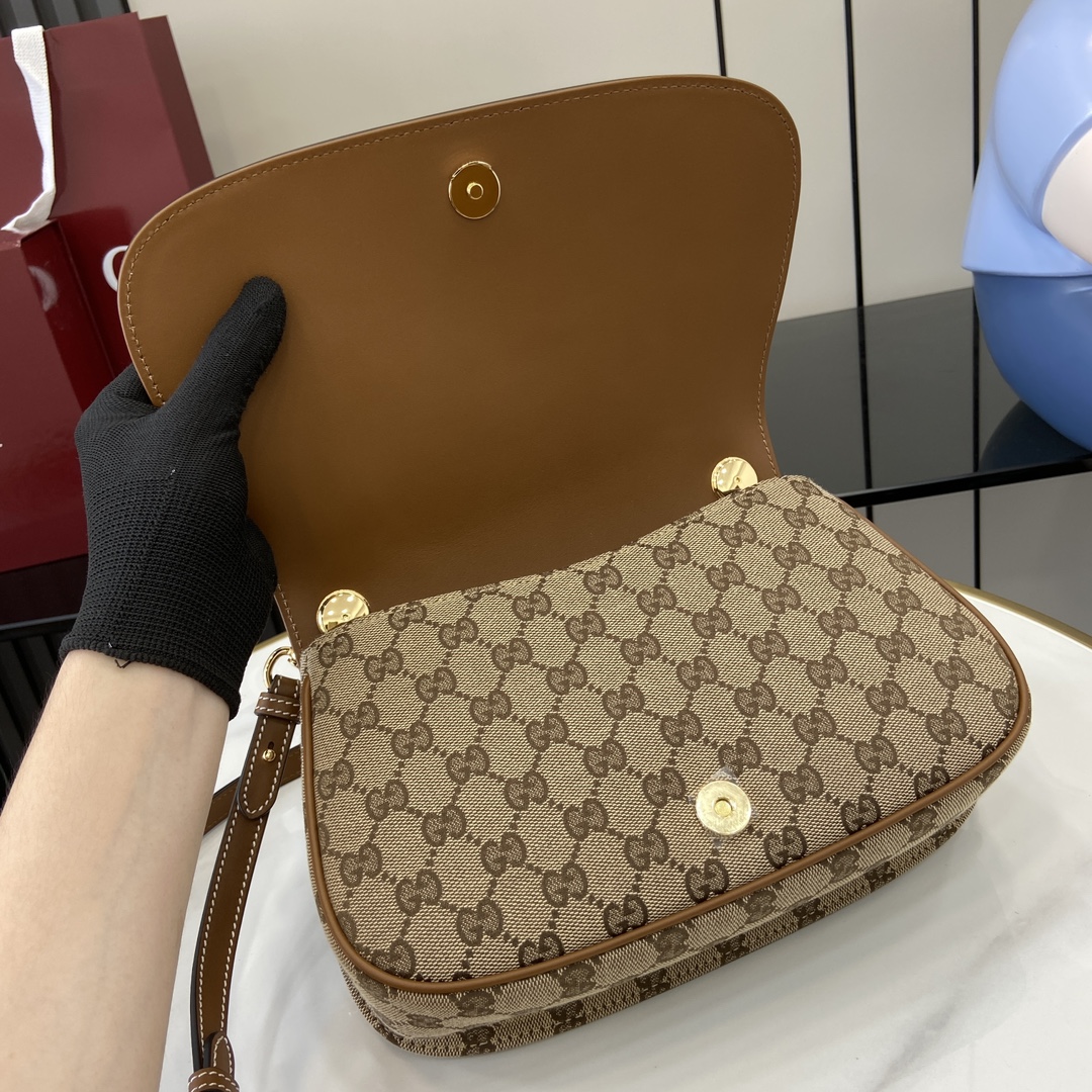 Bagsaaa Gvc*1 Blondie Small Top Handle Bag 815714 Beige & Brown - 27 x 17 x 7cm