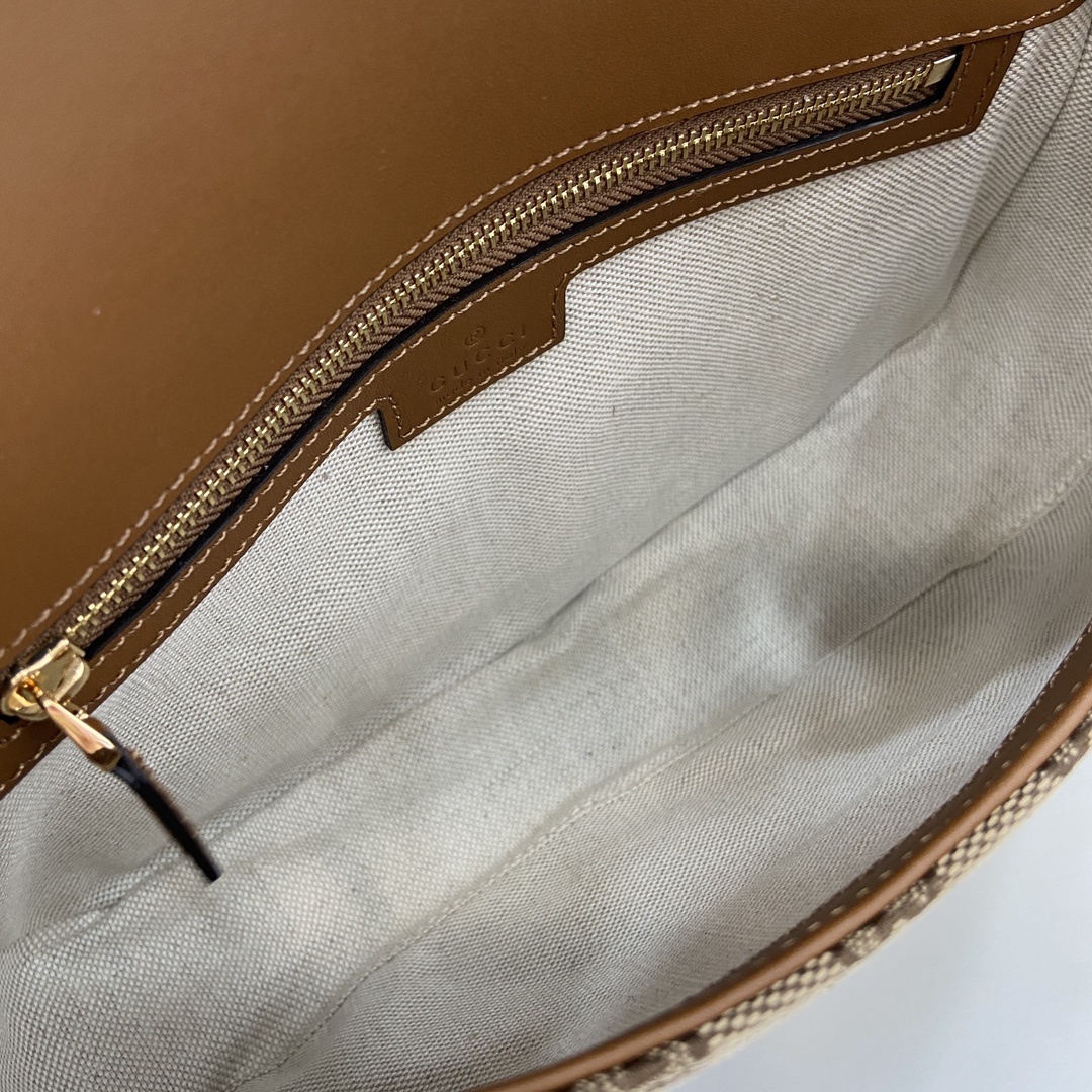 Bagsaaa Gvc*1 Blondie Small Top Handle Bag 815714 Beige & Brown - 27 x 17 x 7cm