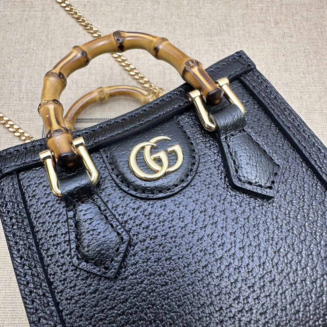 Bagsaaa Gvc*1 Diana S*per mini bag ‎760251 black - 16.5x12x6cm