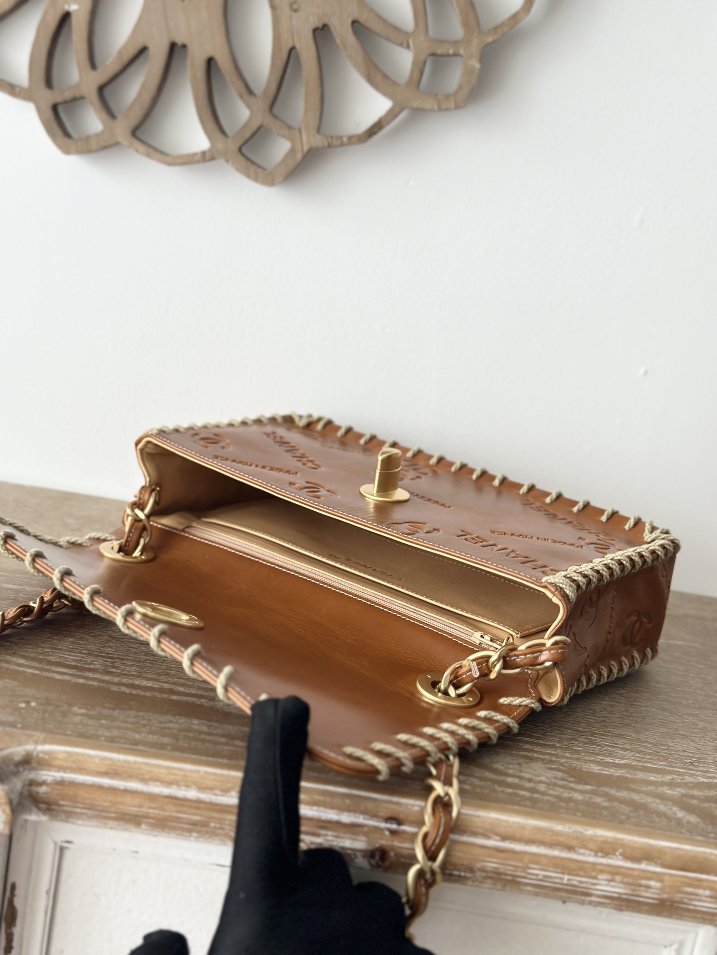Bagsaaa Ch**el Timeless Vintage Brown - 25x6x14 cm