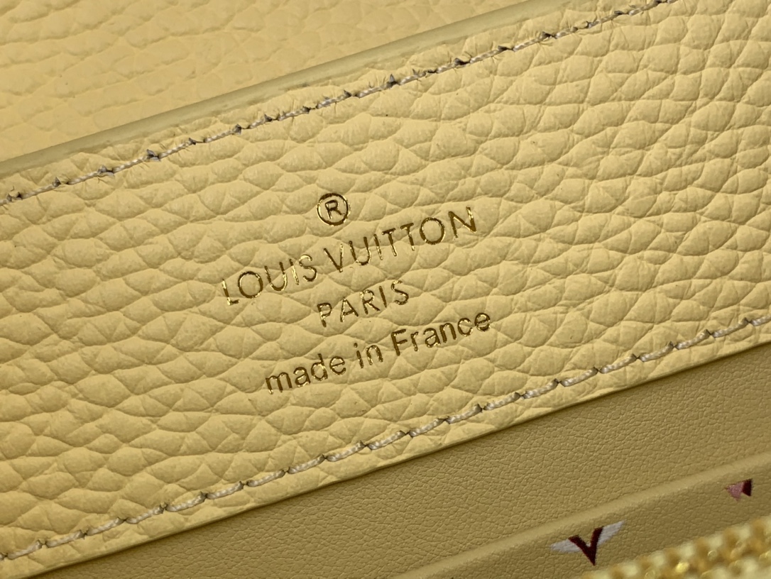 Bagsaaa L0vis Vvtt0n M11351 Capucines East-West Mini Yellow - 12 x 8 x 22 cm