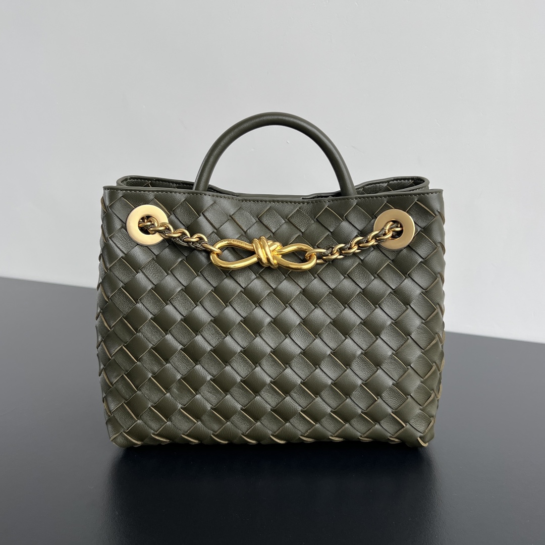 Bagsaaa B0tt*ga Ven*ta Small Andiamo 766014 Kaki - 20x25x10 cm