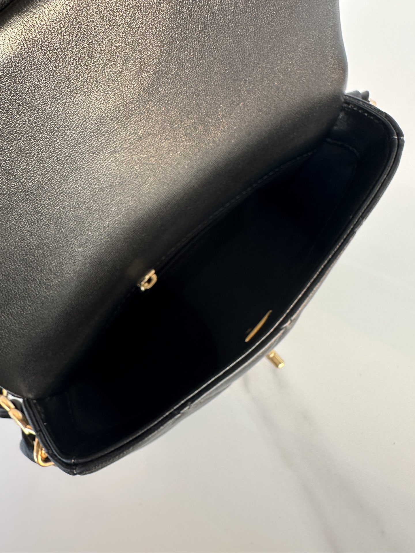 Bagsaaa Ch**el Small Flap Bag AS5174 Black - 14 × 21 × 7 cm