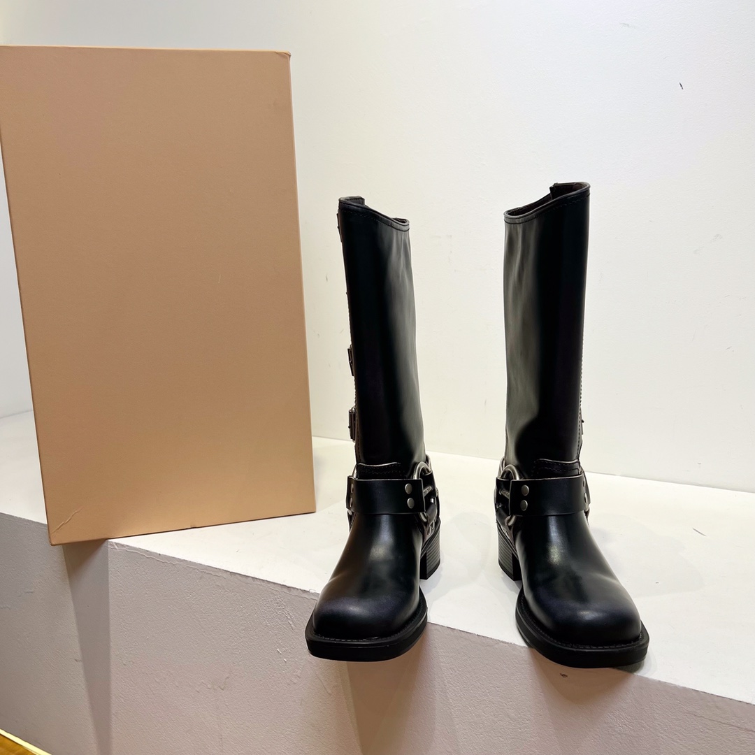 Bagsaaa M1um1u Leather boots black