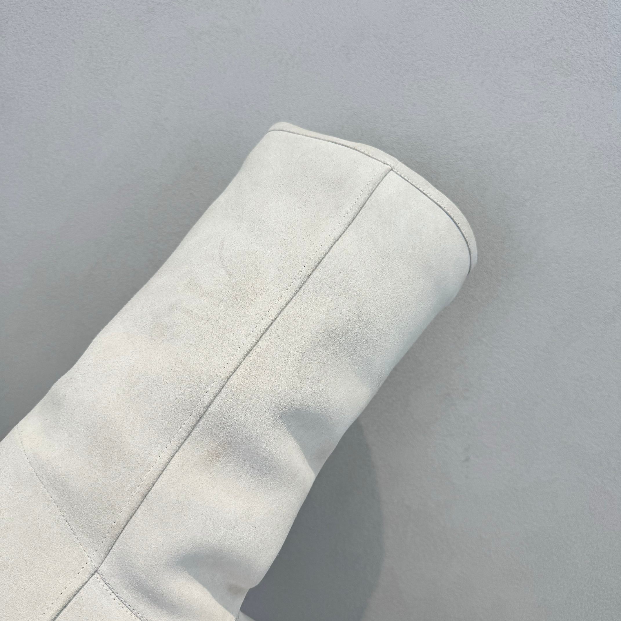 Bagsaaa Ba1en*iaga Alaska Fur High Boot in white