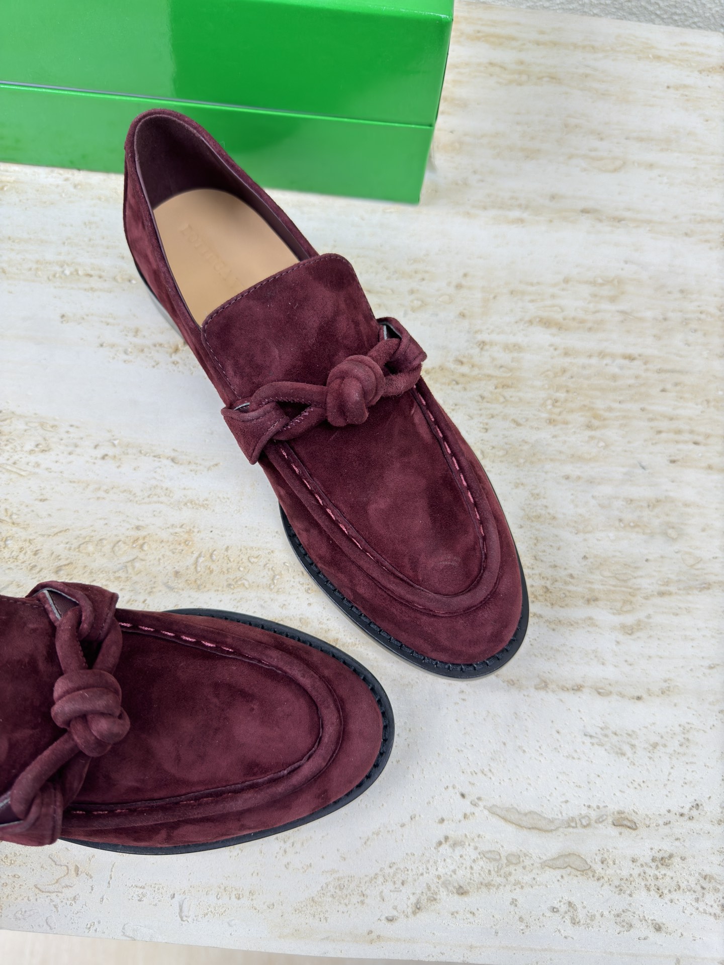 Bagsaaa B0tt*ga Ven*ta Astaire Loafer Dark Barolo
