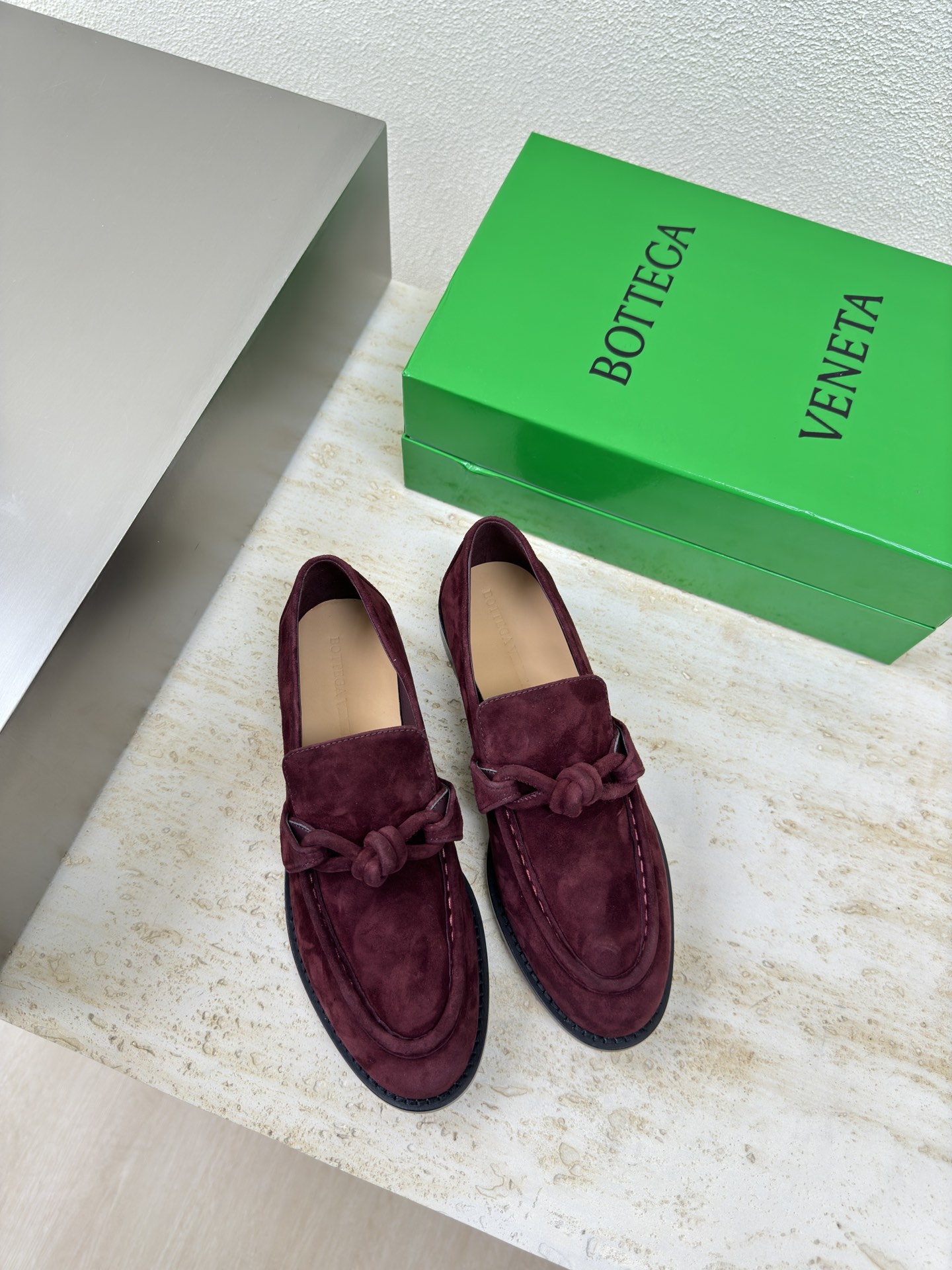 Bagsaaa B0tt*ga Ven*ta Astaire Loafer Dark Barolo