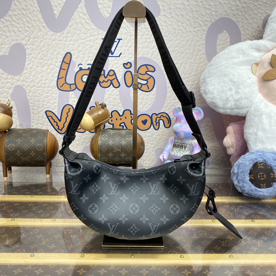 Bagsaaa L0vis Vvtt0n M47158 Hamac Bag PM Monogram Eclipse - 15 x 8 x 28.5 cm