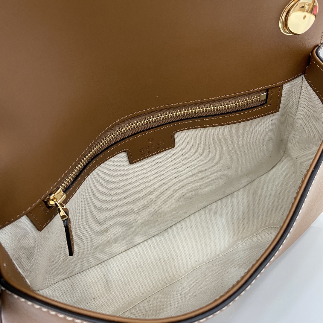 Bagsaaa Gvc*1 Blondie Small Top Handle Bag 815714 Brown & canvas - 27 x 17 x 7cm