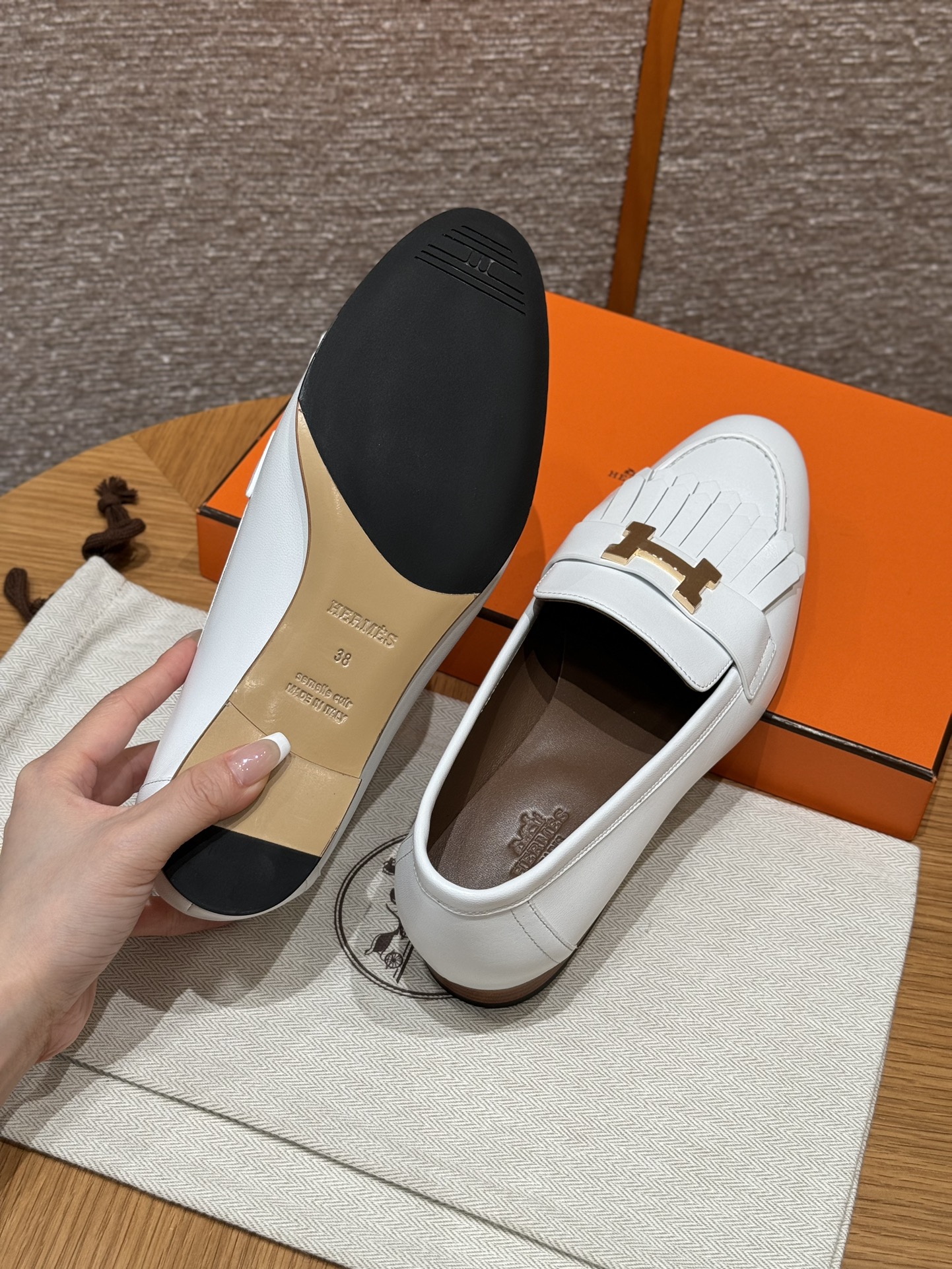 Bagsaaa H**me5 Royal loafer white