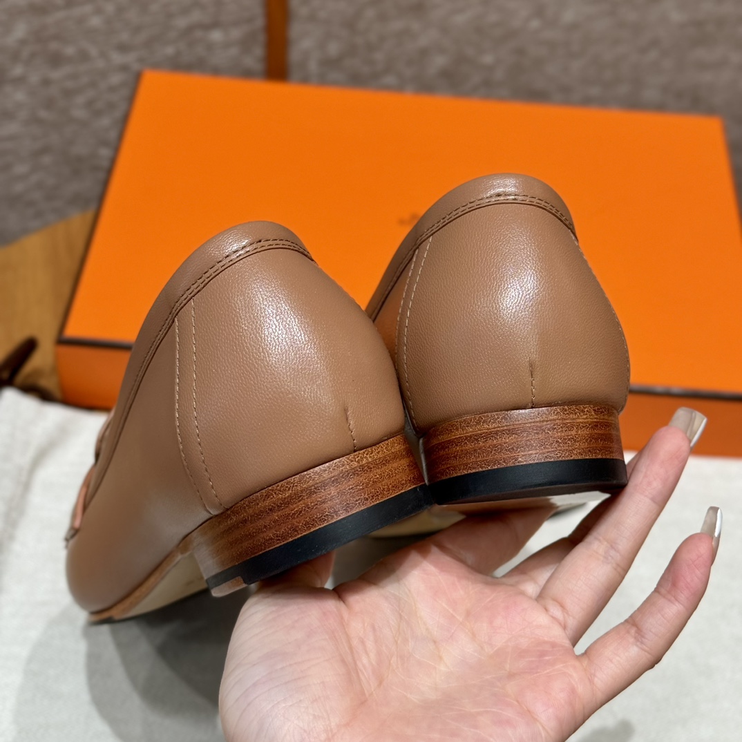 Bagsaaa H**me5 Royal loafer brown & silver