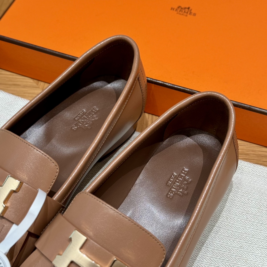 Bagsaaa H**me5 Royal loafer brown & gold