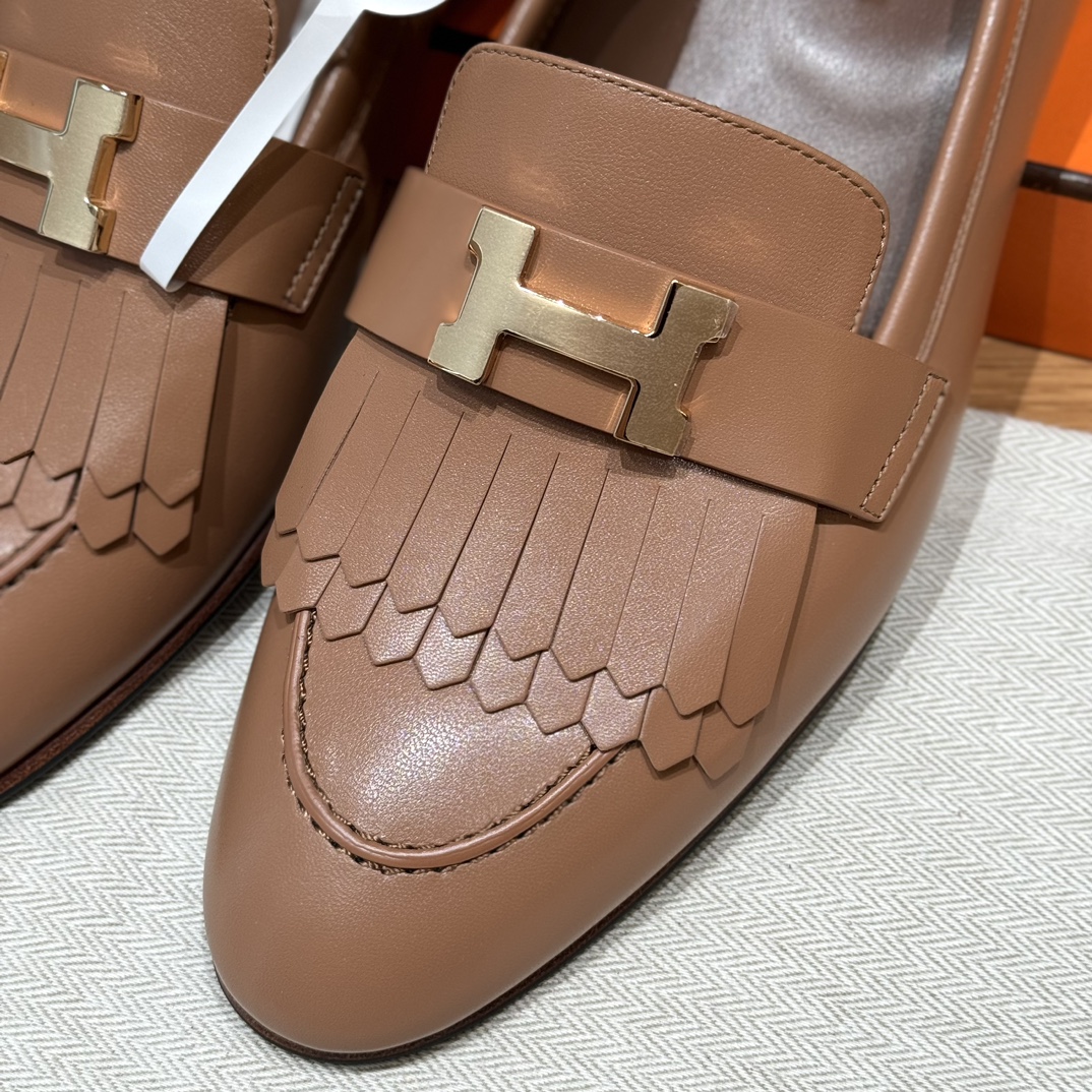 Bagsaaa H**me5 Royal loafer brown & gold