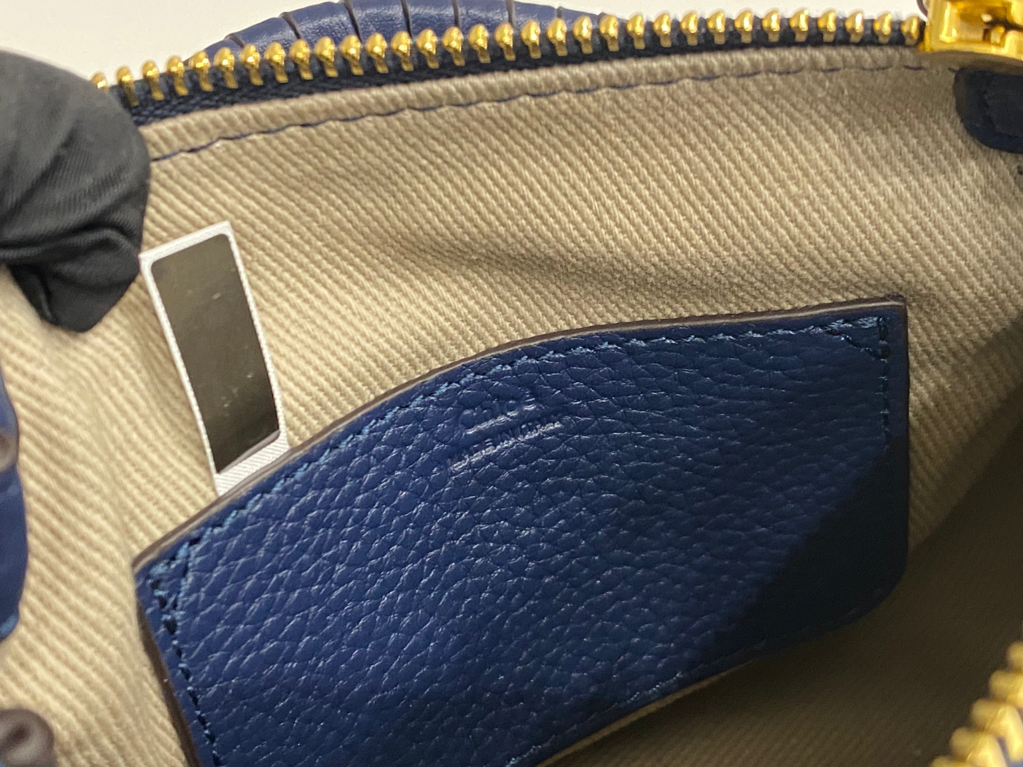 Bagsaaa Chloe Marcie mini double carry bag blue - 21*16*8cm