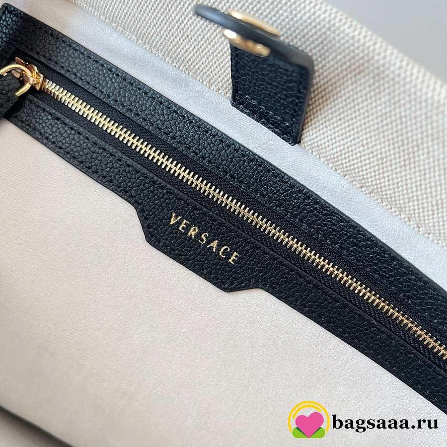 Bagsaaa Versace La Medusa Canvas Large Tote Bag Beige - 40x16x29cm
