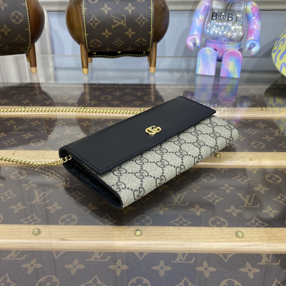 Bagsaaa Gvc*1 GG Marmont bi-color chain wallet 546585 - 19 cm