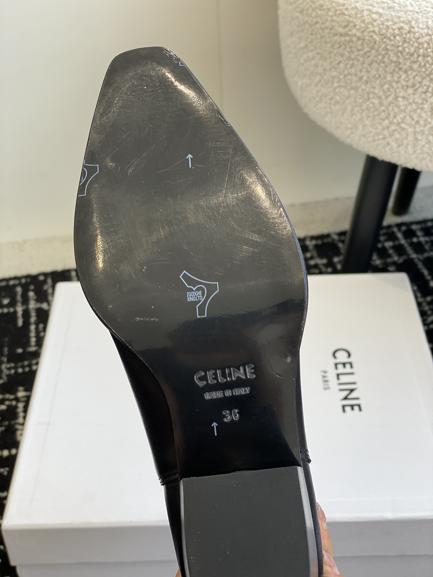 Bagsaaa Ce1i*e Cruiser Boots Chelsea Boot In Calfskin Black