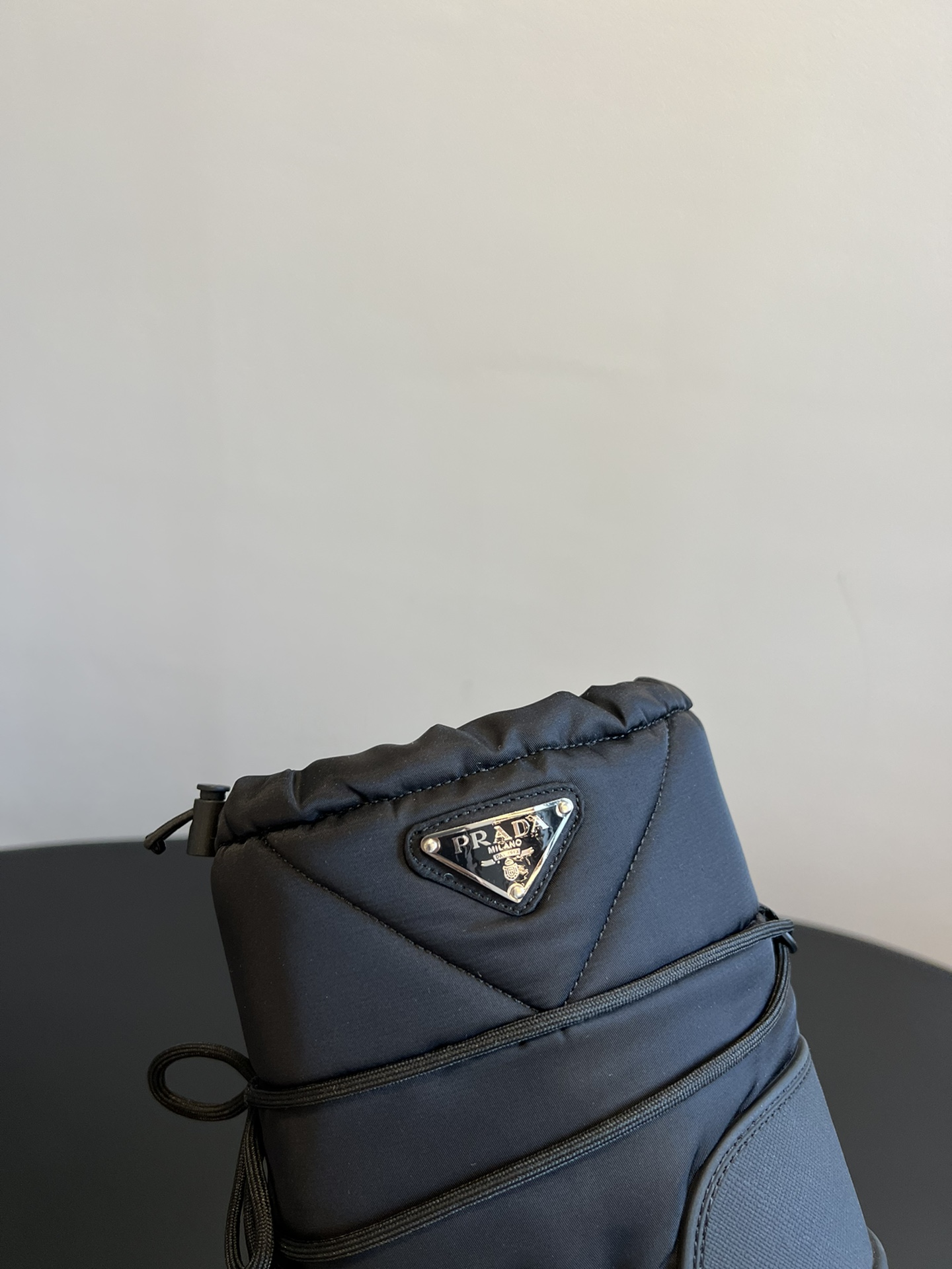 Bagsaaa Pra*a Re-Nylon Gabardine Après-ski Boots Black