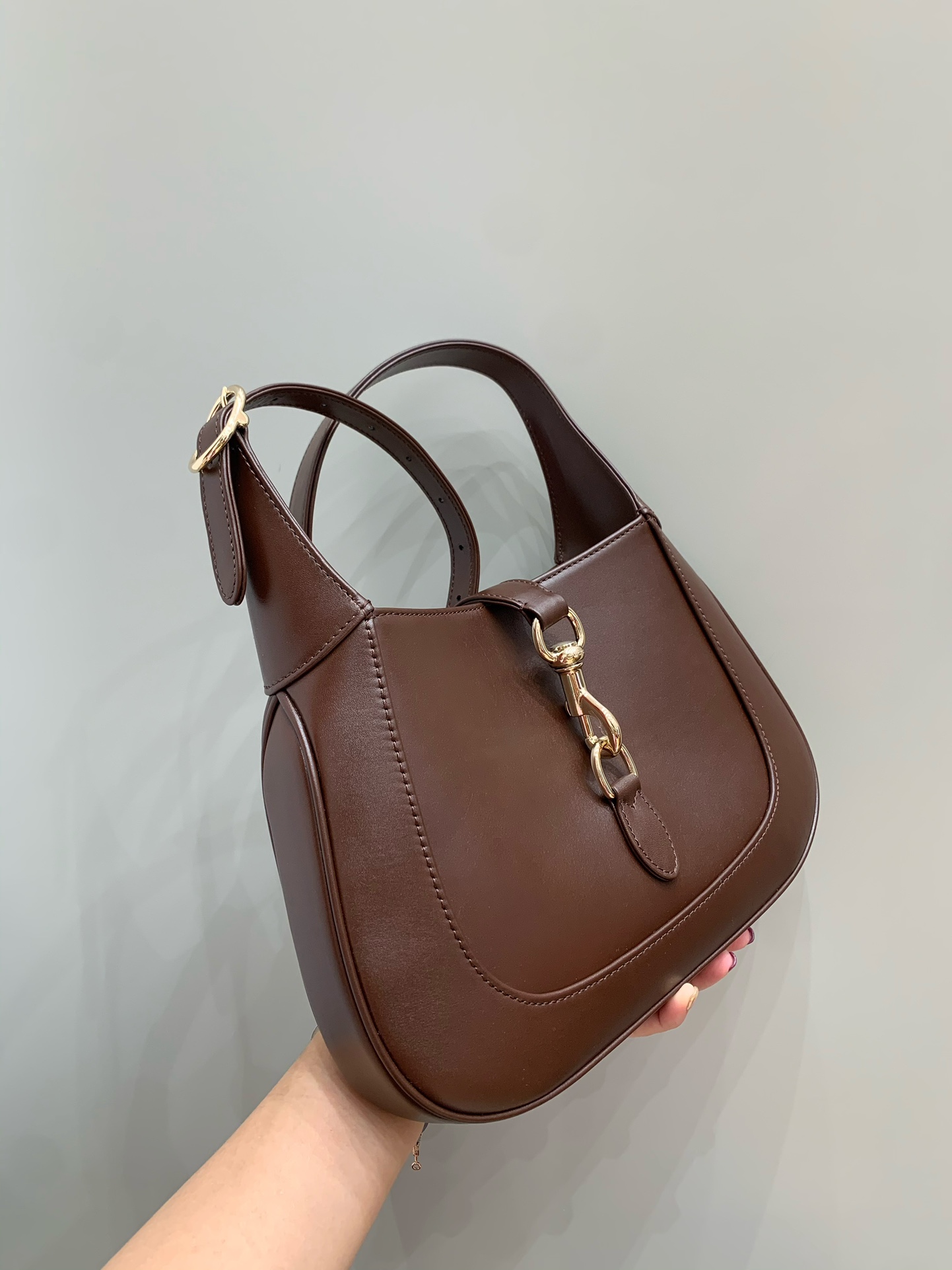 Bagsaaa Gvc*1 Jackie Small Shoulder Bag 782849 Dark Brown - 27.5x19x4 cm