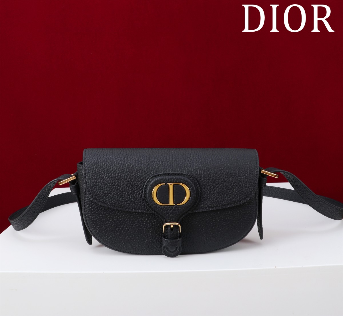 Bagsaaa D10r Bobby East-West Bag Black Grained Calfskin - 21 x 12 x 5.1 cm