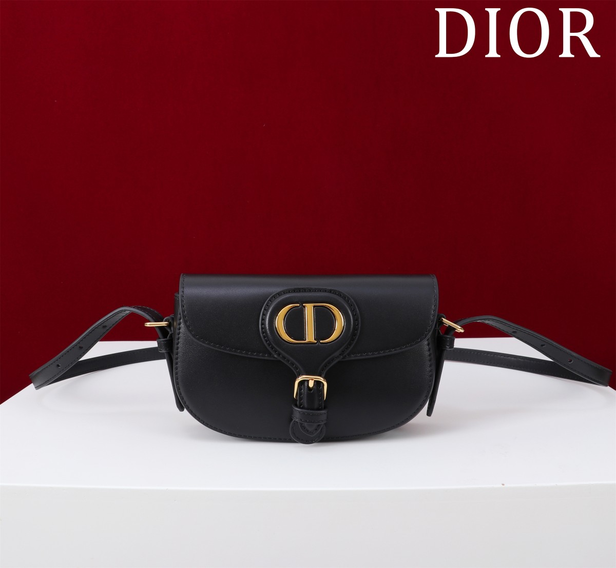 Bagsaaa D10r Bobby Mini Bag Black Box Calfskin - 17.5 x 11 x 3.5 cm
