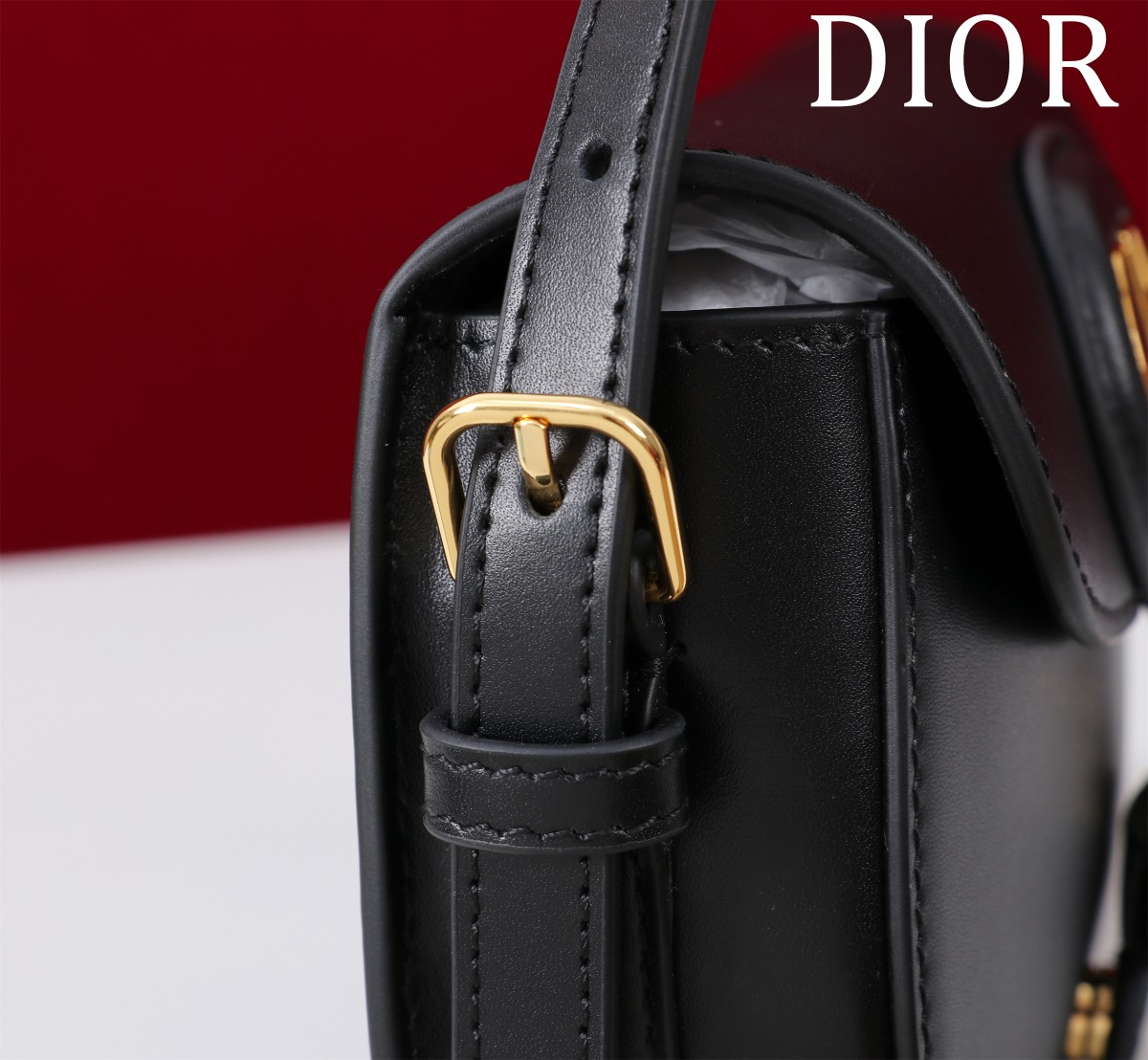 Bagsaaa D10r Bobby Mini Bag Black Box Calfskin - 17.5 x 11 x 3.5 cm