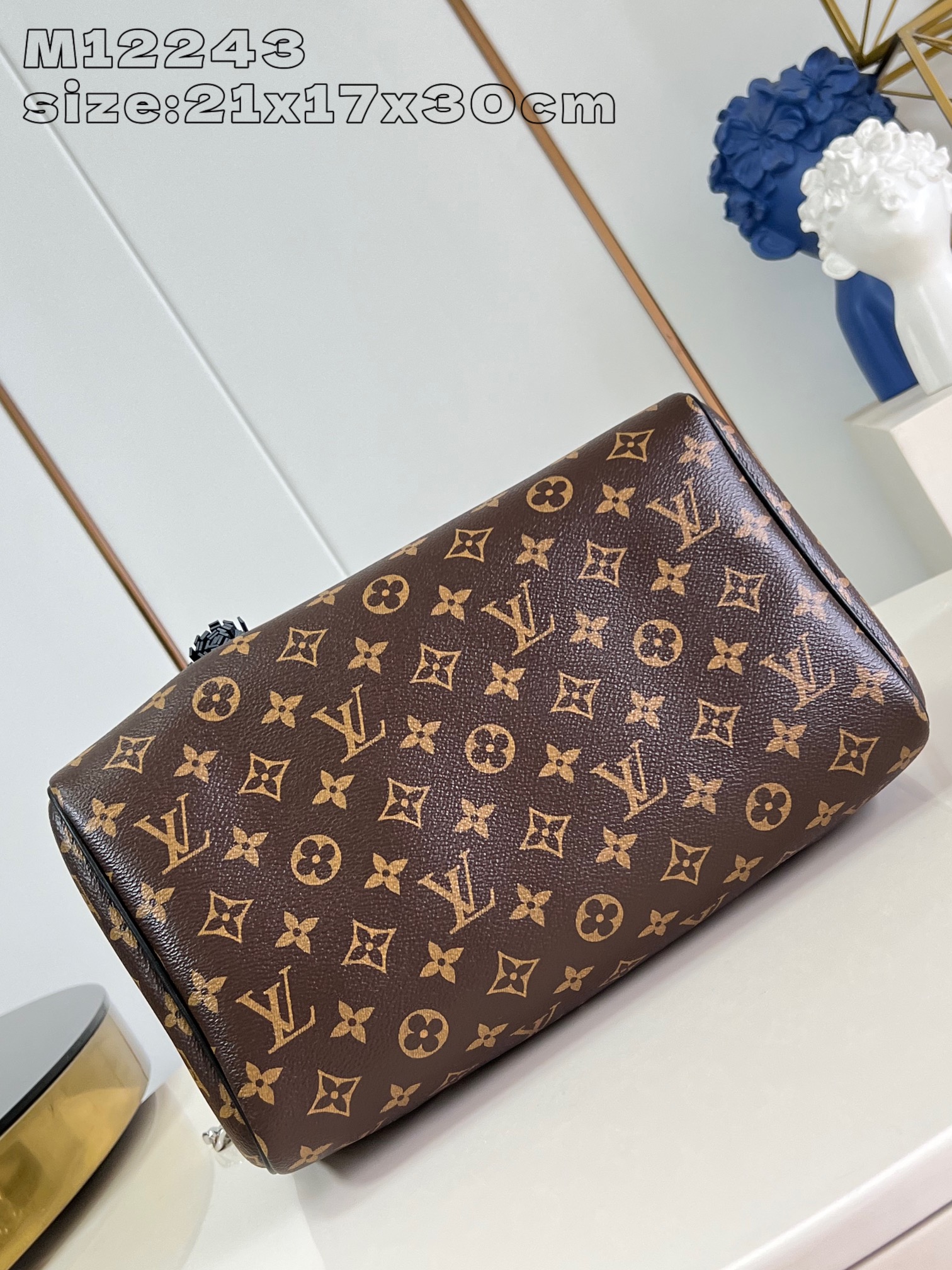 Bagsaaa L0vis Vvtt0n M12243 Speedy Soft 30 Dark Monogram - 30 x 21 x 17 cm