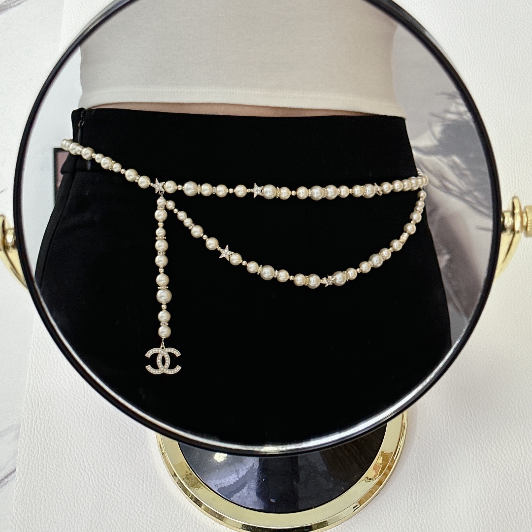Bagsaaa Ch**el Pearl Waist Belt