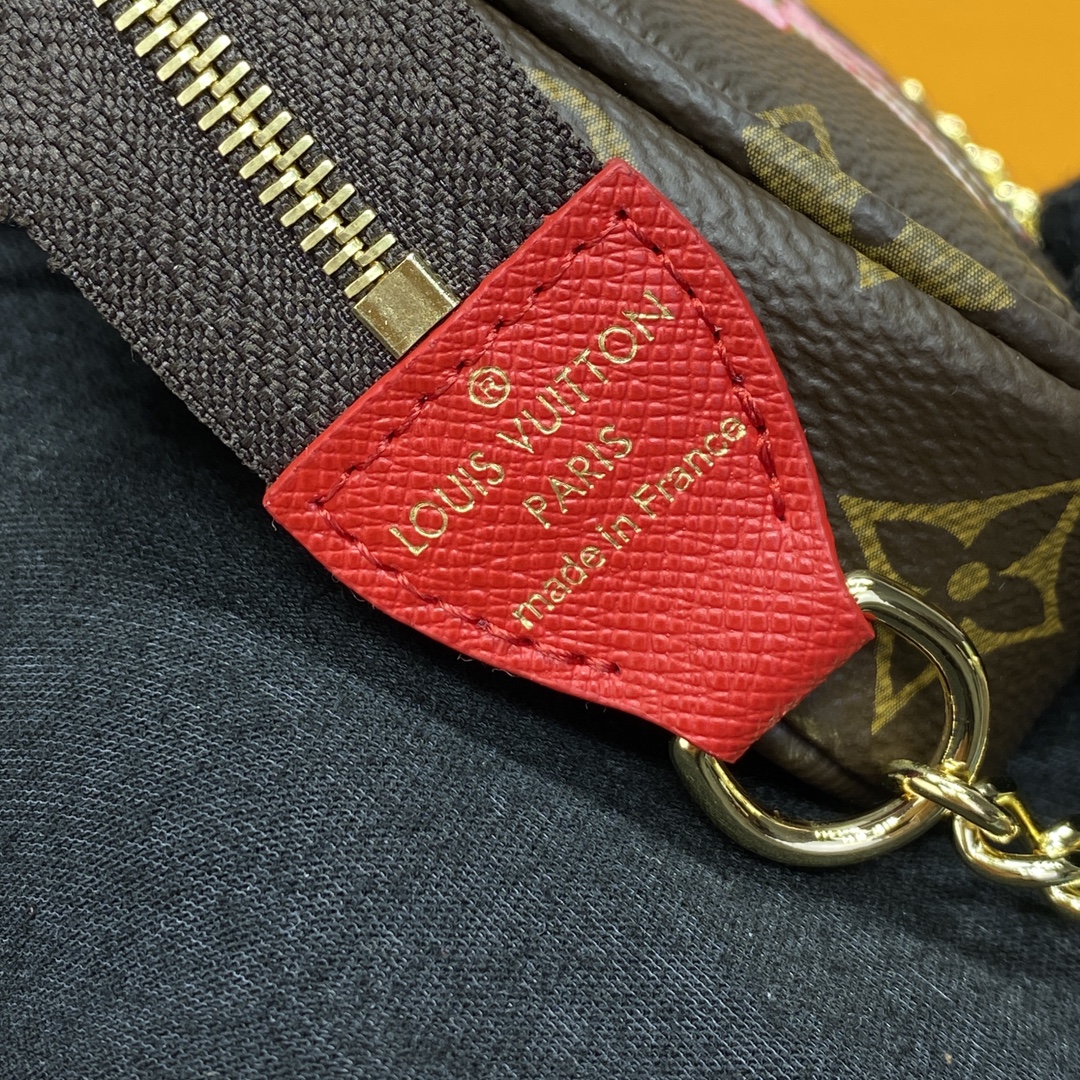 Bagsaaa L0vis Vvtt0n M12205 Mini Pochette Accessoires Candy Red - 10.5 x 4 x 15.5 cm