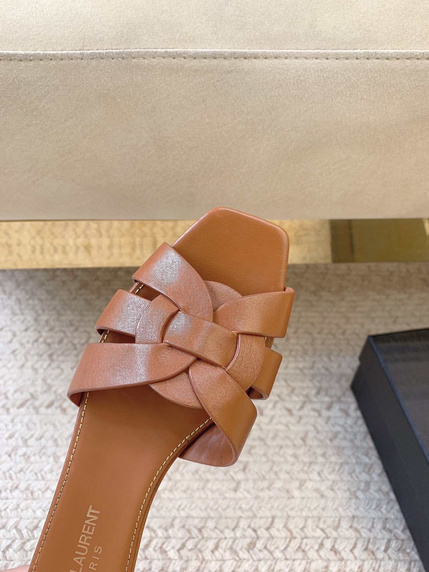 Bagsaaa Y51 Tribute Mules In Smooth Leather Brown