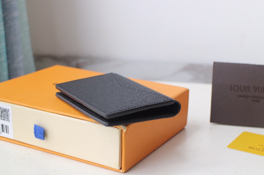 Bagsaaa L0vis Vvtt0n M30283 Pocket Organizer Wallet Black - 7.5 x 11.1 x 1 cm