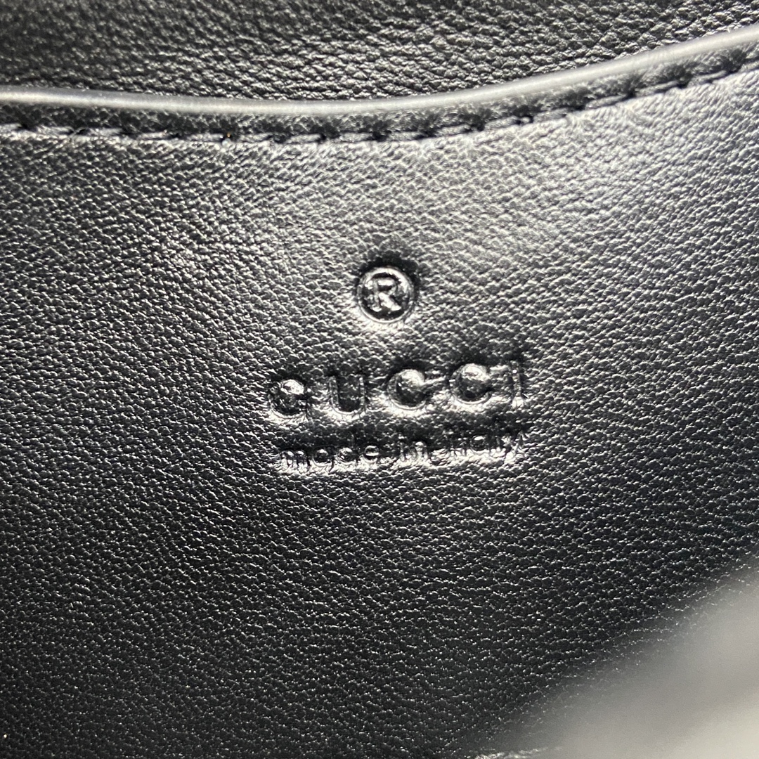 Bagsaaa Gvc*1 GG Milano Mini Top Handle Bag 806017 Black Leather - 21 x 12.5 x 4.5cm