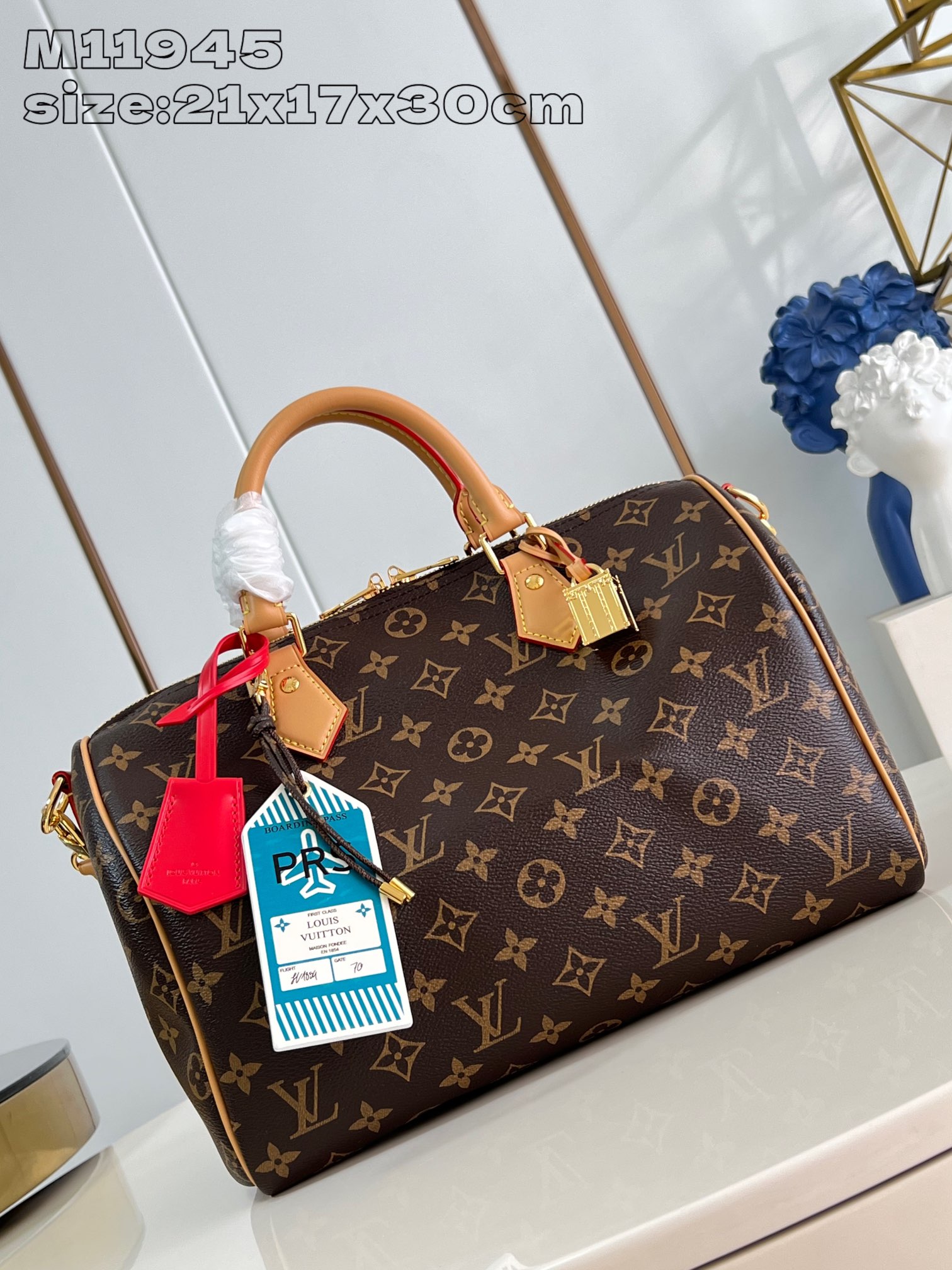 Bagsaaa L0vis Vvtt0n M11945 Speedy Soft 30 Crafty Bag - 30 x 21 x 17 cm