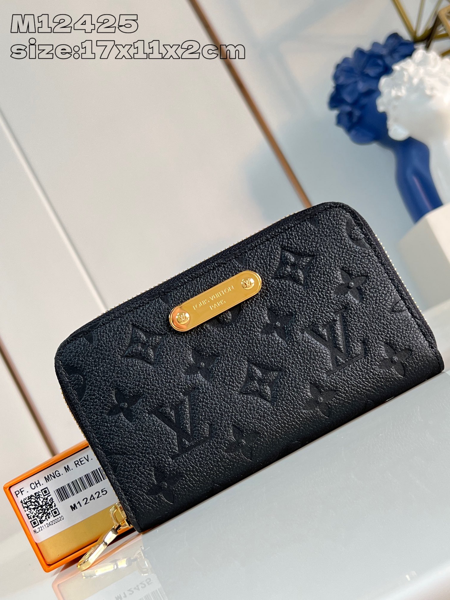 Bagsaaa L0vis Vvtt0n M12425 Margot Wallet Black - 11 x 2 x 17 cm