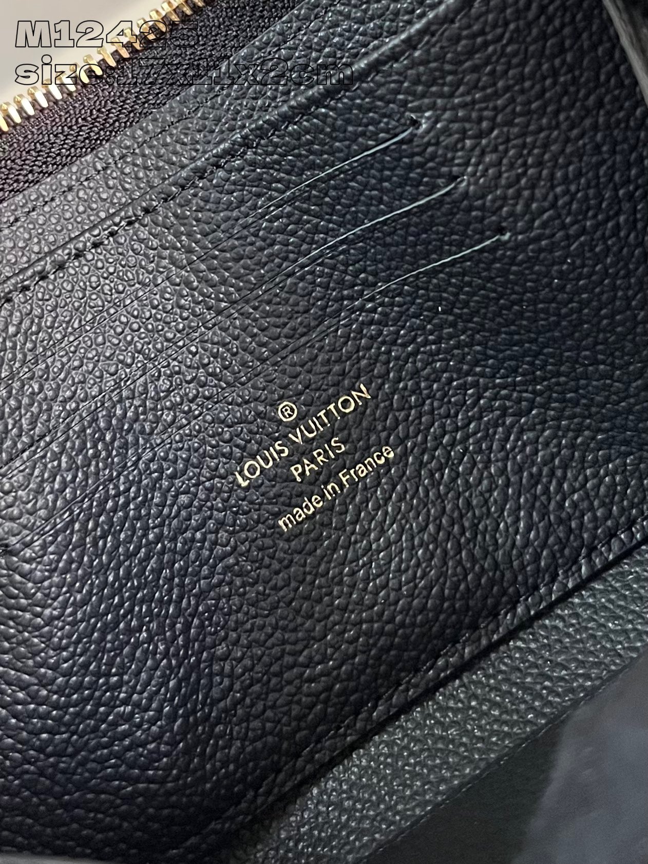 Bagsaaa L0vis Vvtt0n M12425 Margot Wallet Black - 11 x 2 x 17 cm
