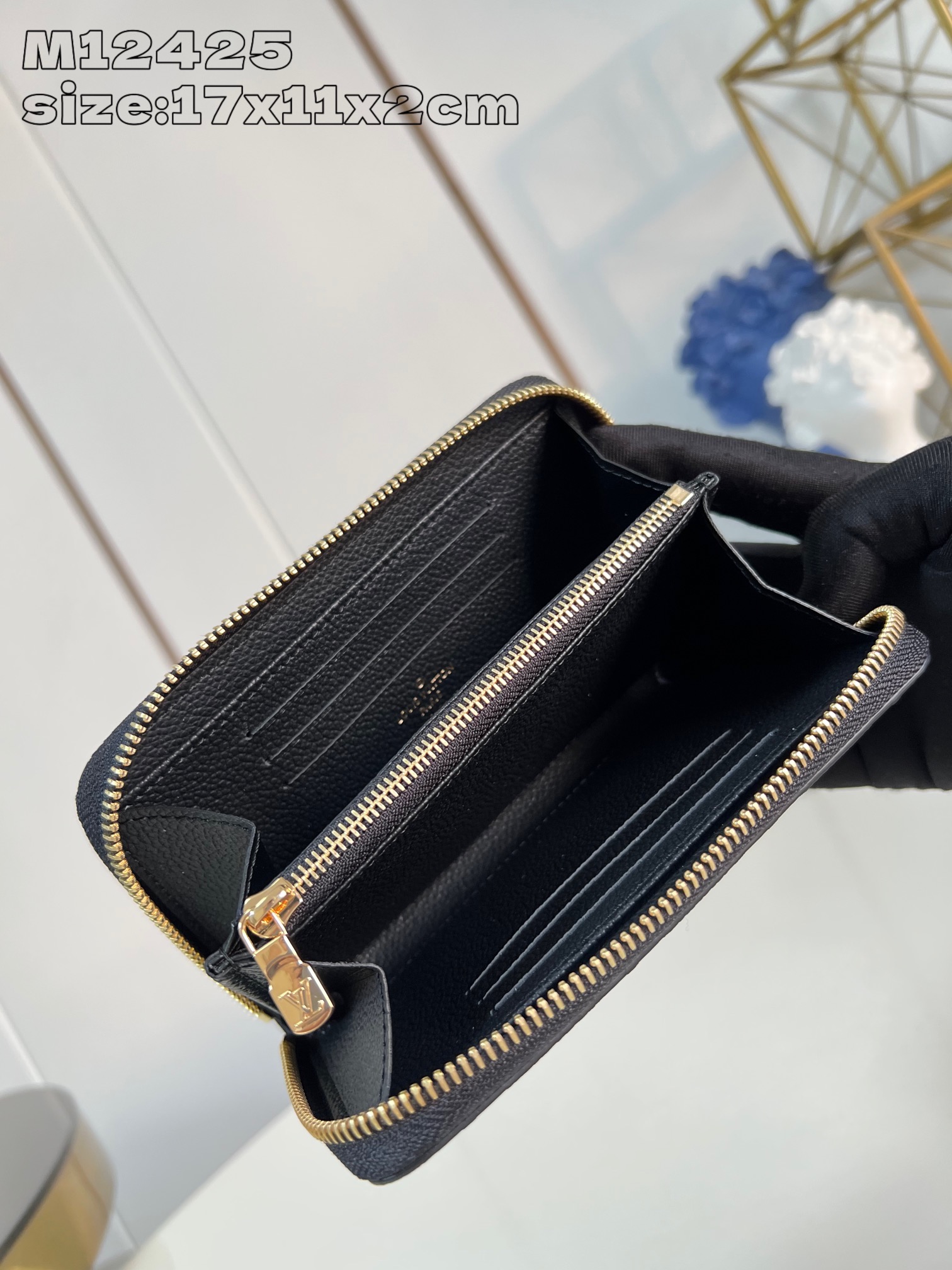 Bagsaaa L0vis Vvtt0n M12425 Margot Wallet Black - 11 x 2 x 17 cm