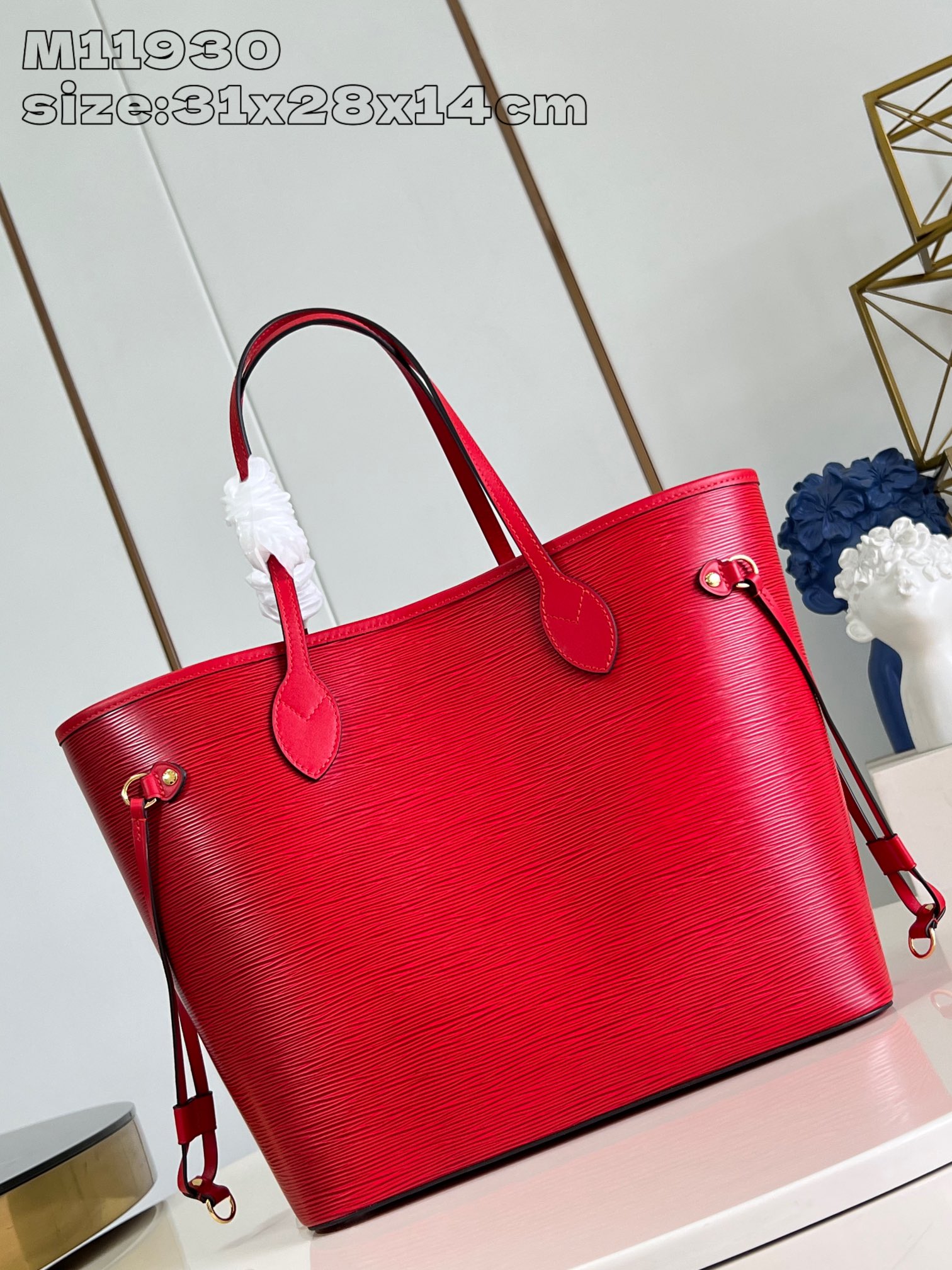 Bagsaaa L0vis Vvtt0n M12755 Neverfull MM Red Epi - 31 x 28 x 14 cm