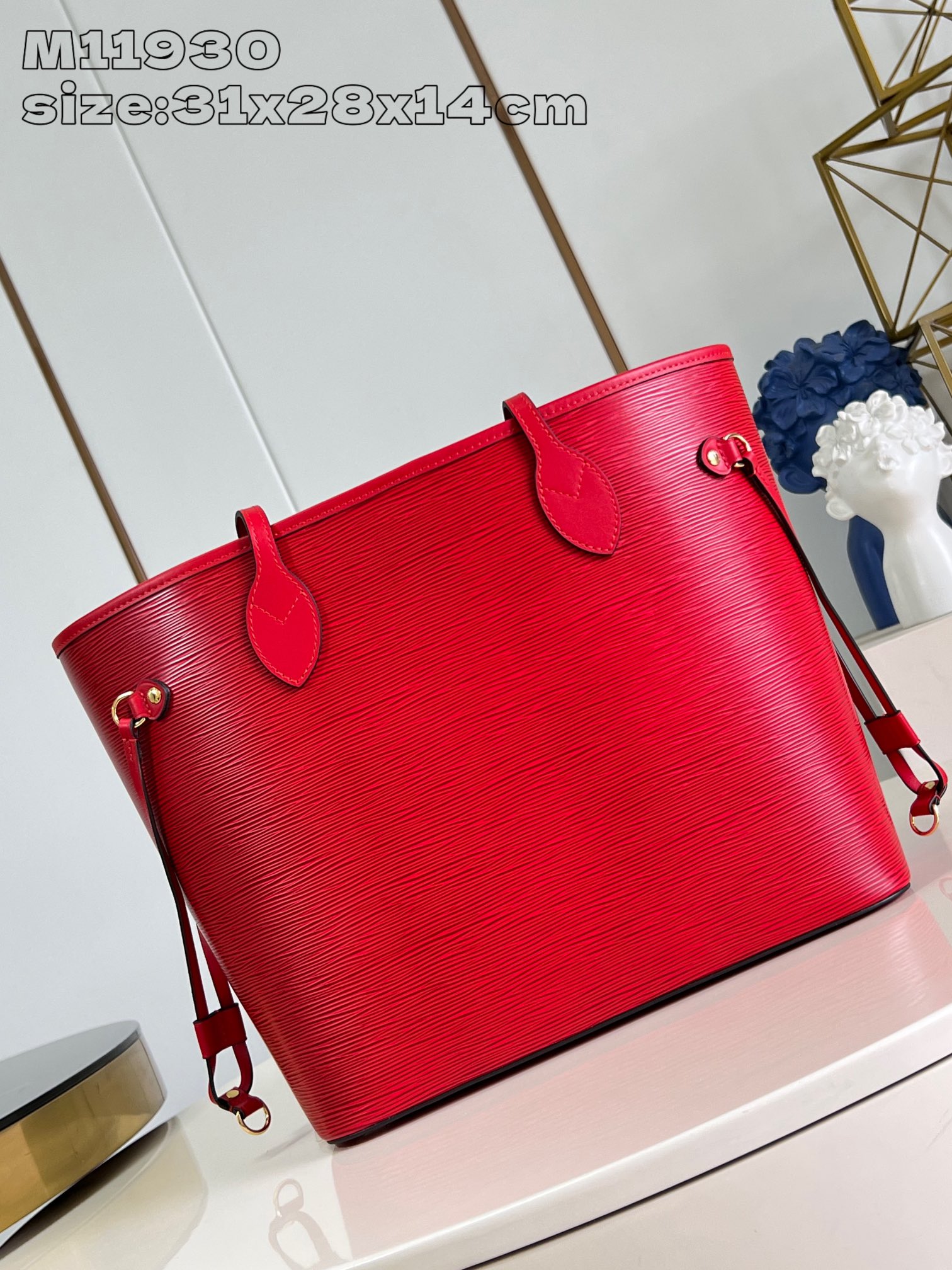 Bagsaaa L0vis Vvtt0n M12755 Neverfull MM Red Epi - 31 x 28 x 14 cm