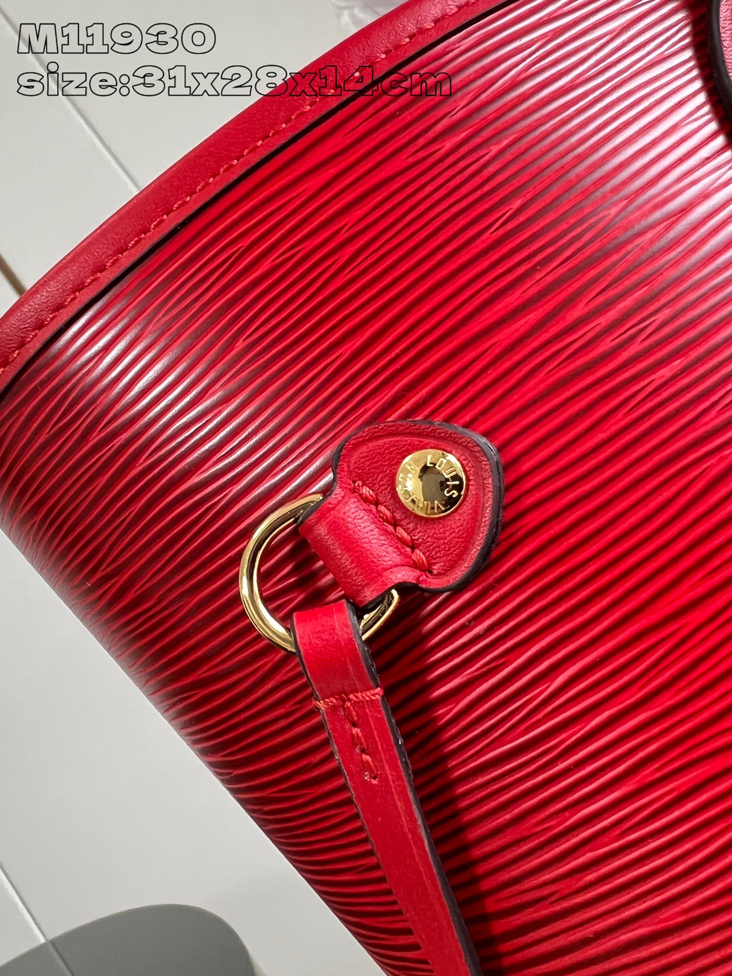 Bagsaaa L0vis Vvtt0n M12755 Neverfull MM Red Epi - 31 x 28 x 14 cm