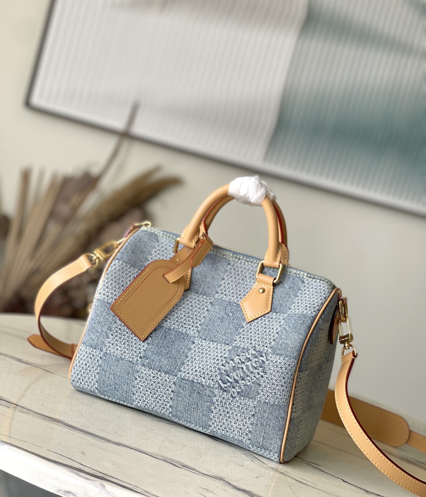 Bagsaaa L0vis Vvtt0n N40700 Speedy 25 Bandoulière Blue - 25 x 15 x 15 cm