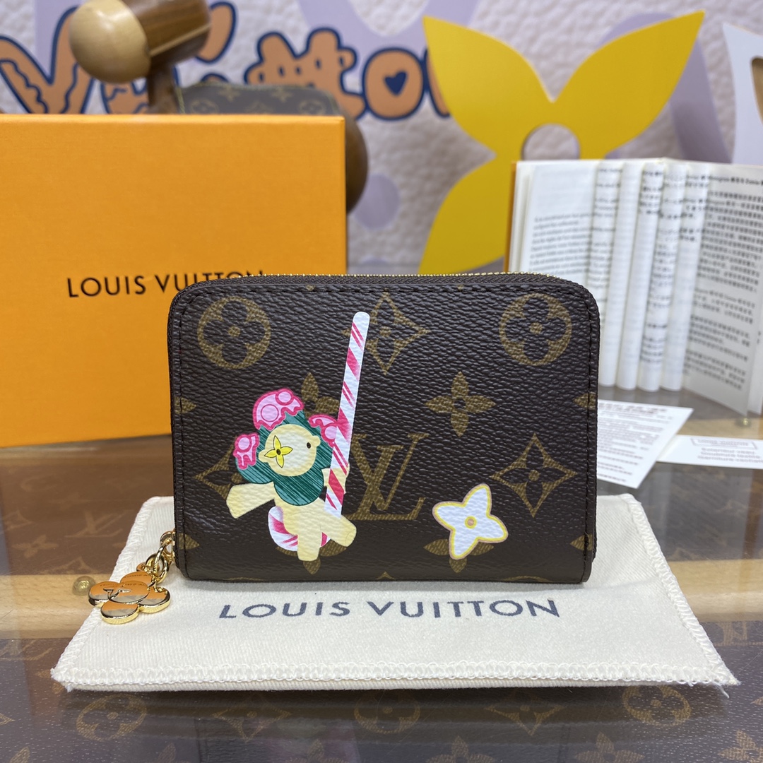 Bagsaaa L0vis Vvtt0n M12210 Zippy Coin Purse Vivienne - 11 x 8.5 x 2 cm