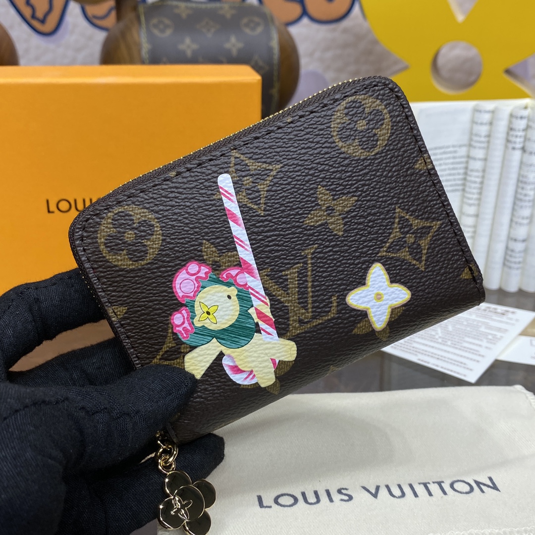 Bagsaaa L0vis Vvtt0n M12210 Zippy Coin Purse Vivienne - 11 x 8.5 x 2 cm