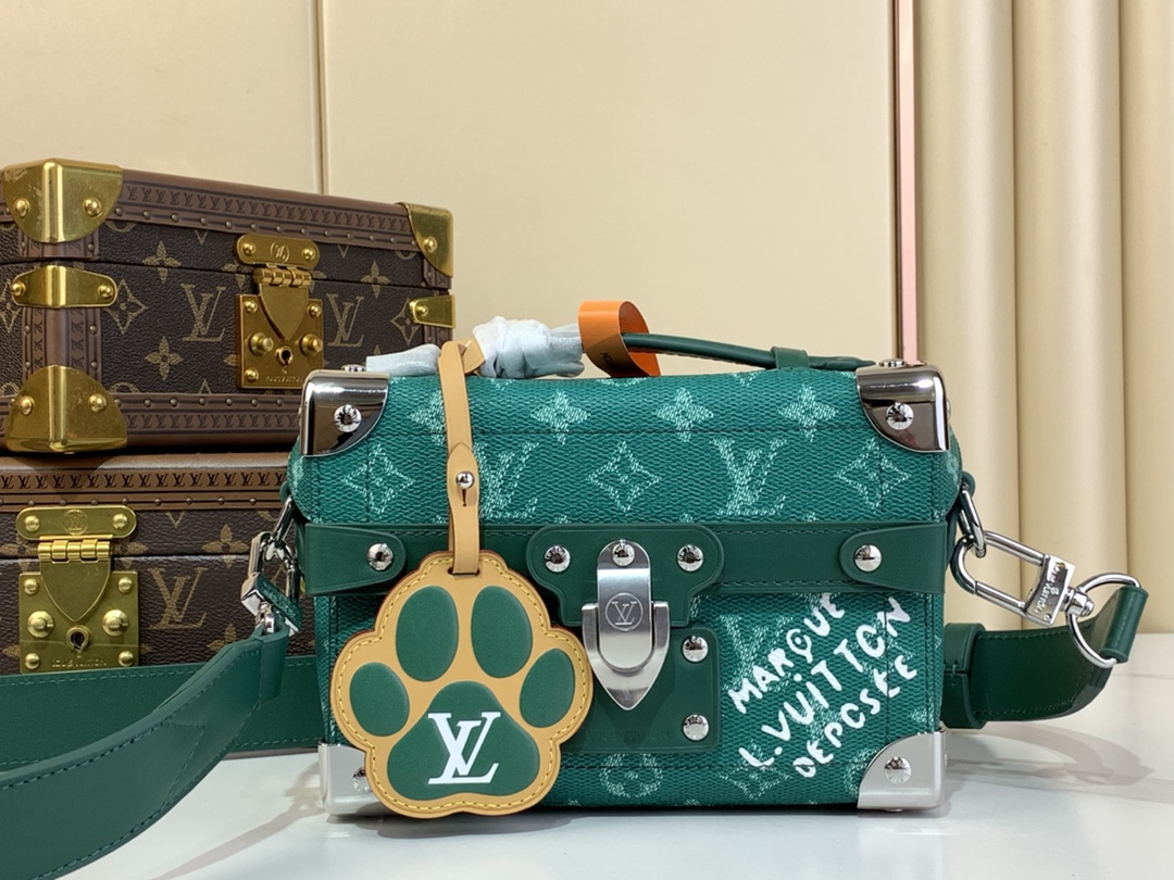 Bagsaaa L0vis Vvtt0n M12686 Soul Trunk Green - 19 x 15 x 7 cm