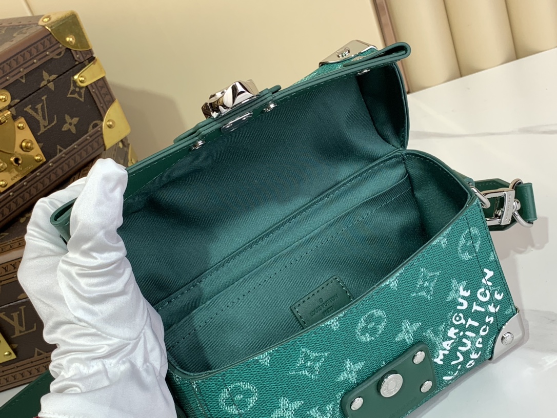 Bagsaaa L0vis Vvtt0n M12686 Soul Trunk Green - 19 x 15 x 7 cm
