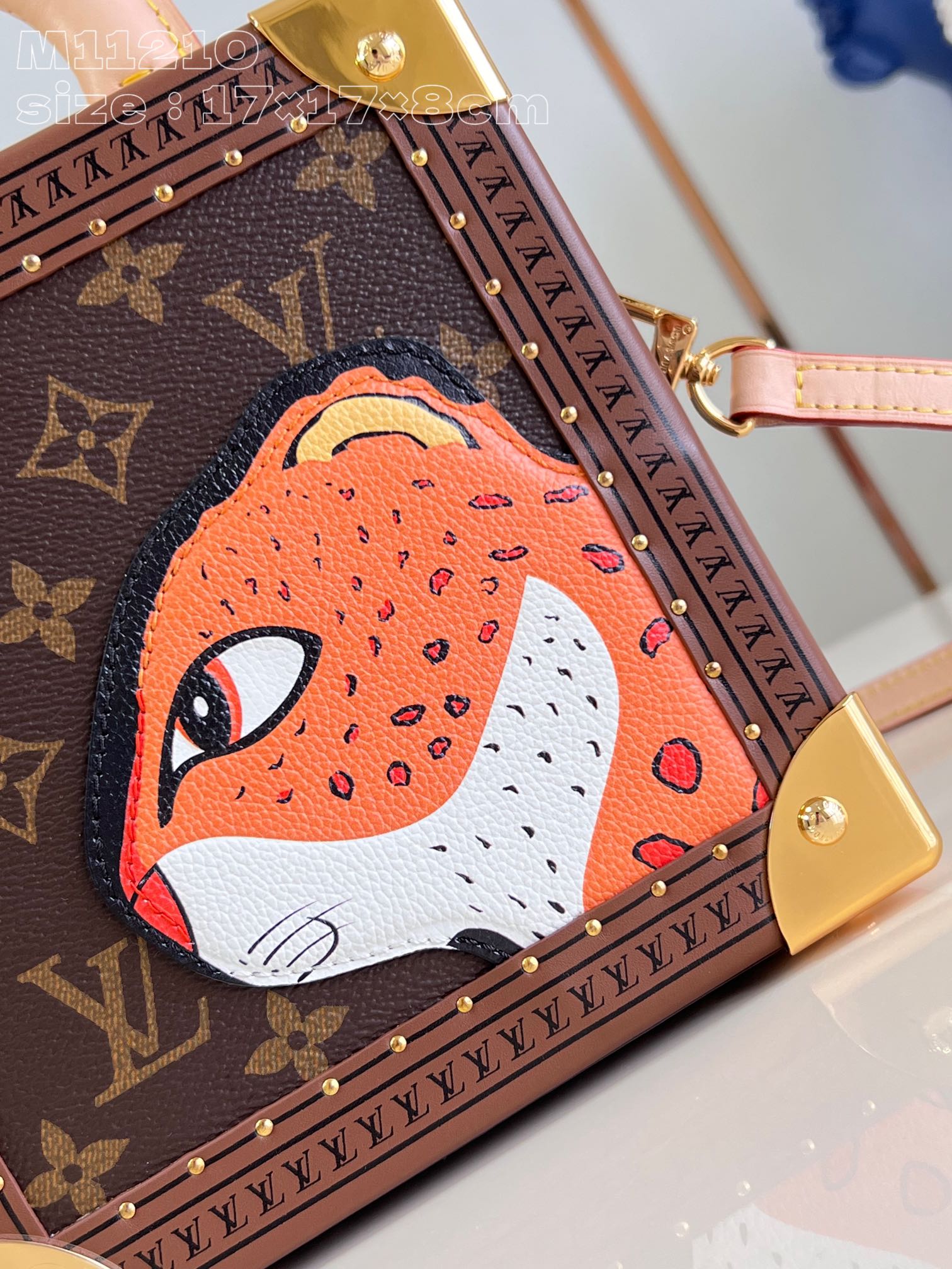 Bagsaaa L0vis Vvtt0n M11210 Mini Square Trunk Leopard - 17 x 17 x 8 cm